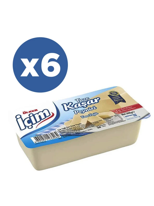 İçim Kaşar Peyniri 600 gr x 6 Adet