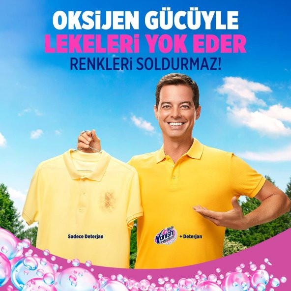 Vanish Leke Çıkarıcı Sıvı Gold Pembe 20 Yıkama, 1 Litre - 3