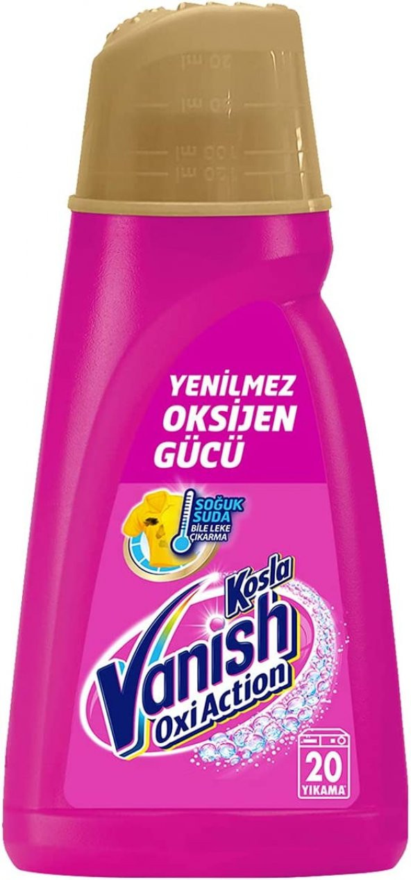 Vanish Leke Çıkarıcı Sıvı Gold Pembe 20 Yıkama, 1 Litre x 2 Adet - 2