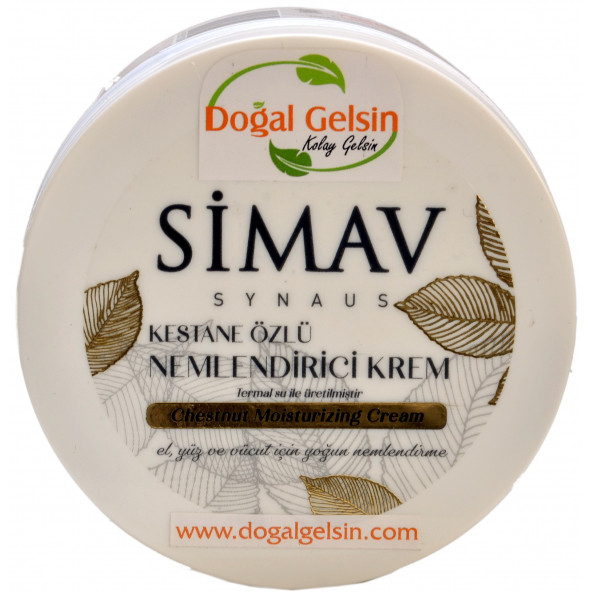 Simav Synaus Kestane Özlü ve Termal Sulu Nemlendirici Krem - 250 ml - 2