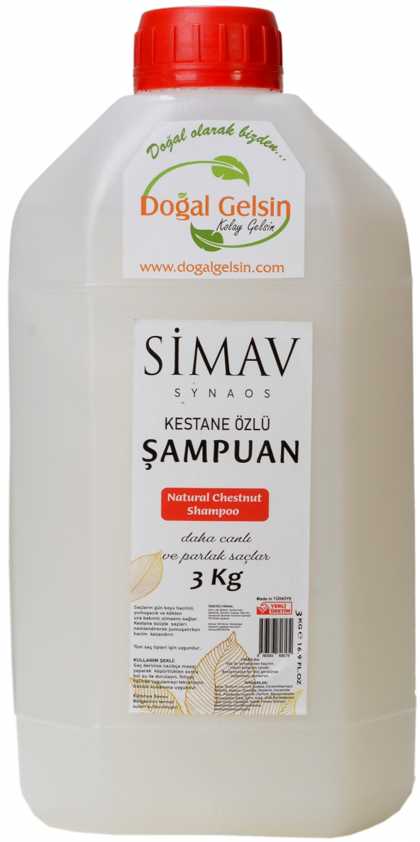 Simav Synaus Kestane Özlü ve Termal Sulu Şampuan - 5 lt