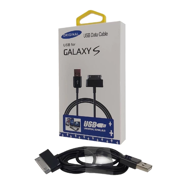 SAMSUNG TABLET DATA KABLOSU USB TO SAMSUNG 1 METRE SİYAH KABLO - 2