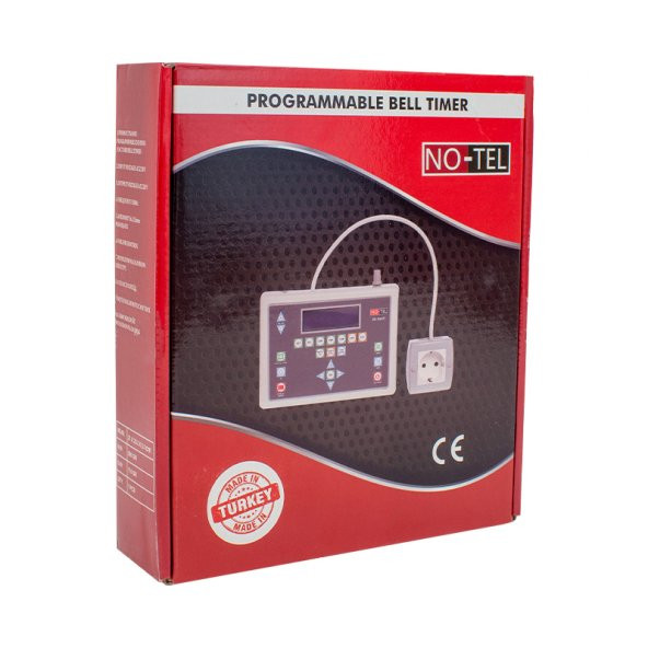 NO-TEL NOT-ZS3 PROGRAMLANABİLİR ANFİ KONTROLLU USB GİRİSLİ İSTİKLAL MARSLI OKUL ZİL SAATİ - 3