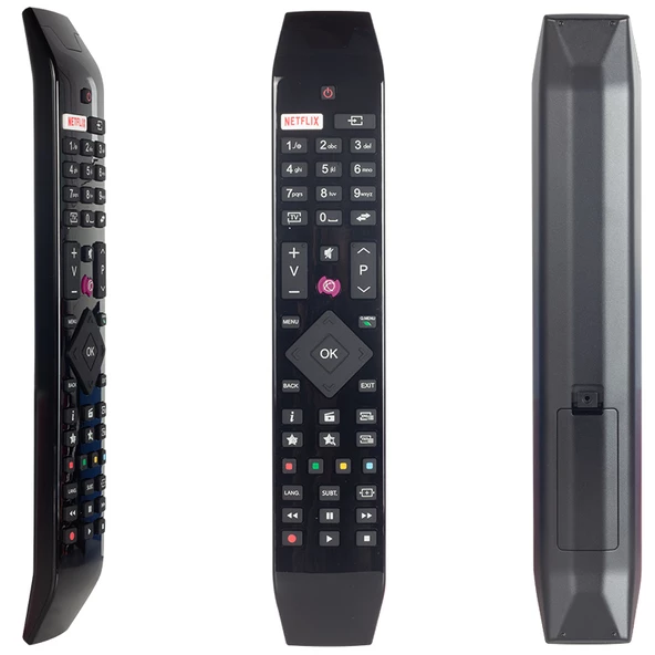 LED TV KUMANDA ORJİNAL ORİJİNAL KL VESTEL NETFLIX-MOR TUŞLU YENİ ÜSTÜ CAMLI-HITACHI RC 49141