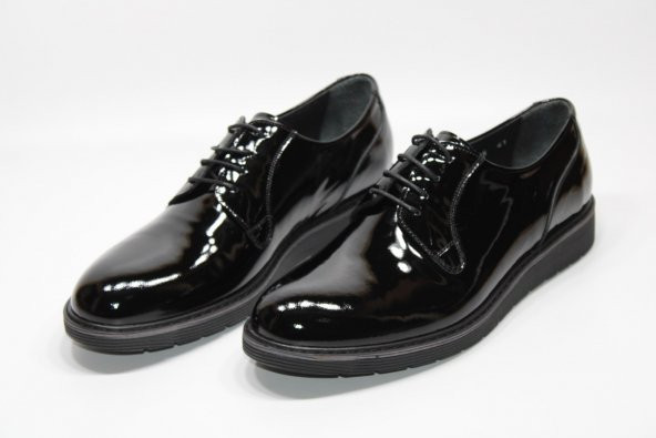 MND HAKİKİ DERİ EL İŞÇİLİĞİ HAFİF TABAN ERKEK SİYAH RUGAN GÜNLÜK-KLASİK AYAKKABI - 4