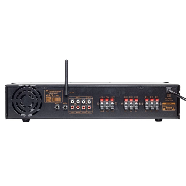 MV-1217 USB BT-UK 6 ZON ANFİ RMS 50W*1CH +4-16-70-100V TRAFOLU MAGICVOICE - 3