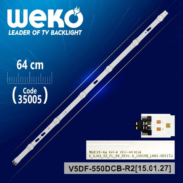 V5DF-550DCB-R2 - S_5J63_55_FL_R6_REV1.6_150108_LM41-00117J - (RIGHT) - 64 CM 6 LEDLİ (WK-794)