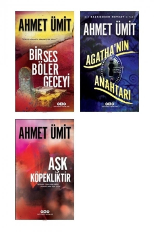 Ahmet Ümit 3 Kitap Seti (bir Ses Böler Geceyi-agathanın Anahtarı-aşk Köpekliktir )