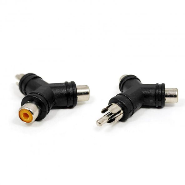 CEVİRİCİ JACK 1RCA ERKEK TO 2RCA DİSİ Y TİP POLAXTOR