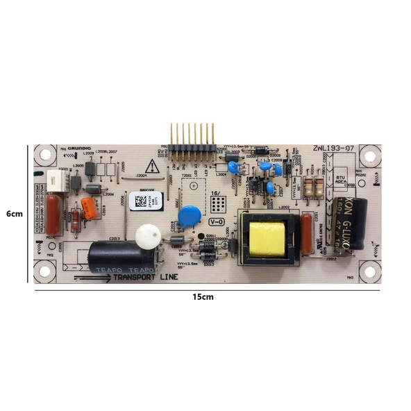 LED DRİVER BORD SÜRÜCÜ ZNL193-07 ARÇELİK A43L 6652 5W BEKO B43L 5531 4W2 - Resim 1