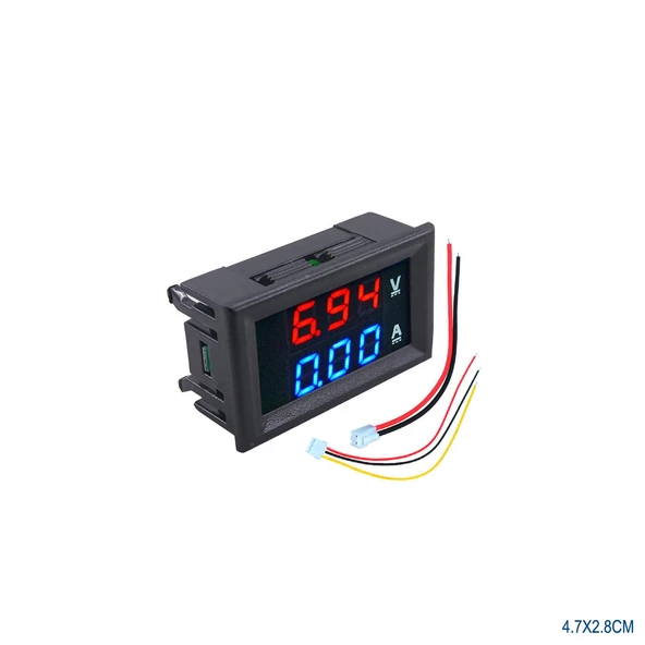 DİJİTAL VOLTMETRE AMPERMETRE ÖLÇER 30V 10A