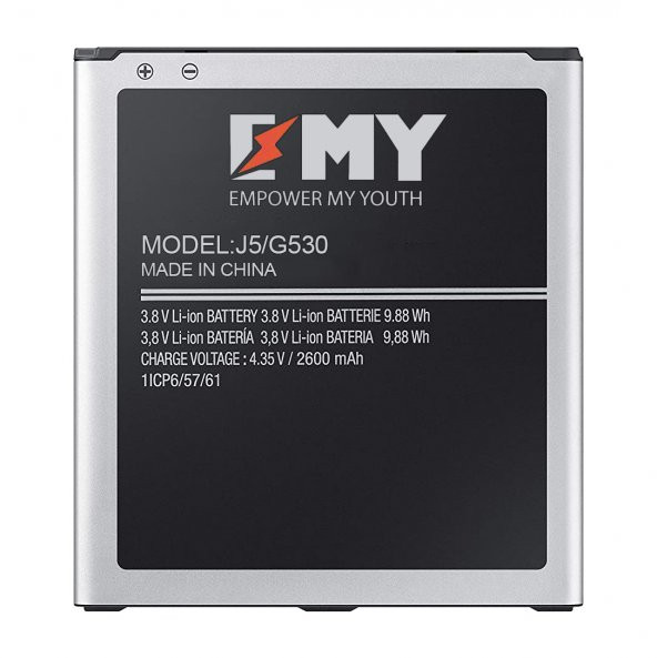 EMY Samsung Galaxy J5 J500 / Grand Prime G530 Batarya 2600 mAh