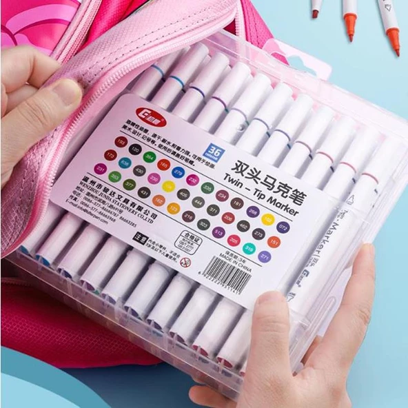 Valkyrie 36 Adet Slim Marker Kalem Seti - 8