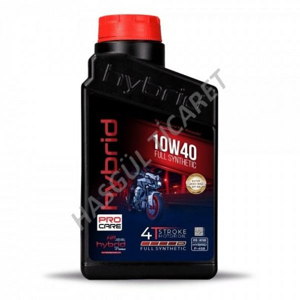 Hsgl Motorsiklet Hybrıd Yüksek Performans Tam Sentetik   4T 10W 40 Full Synthetıc Motor Yağı - 2