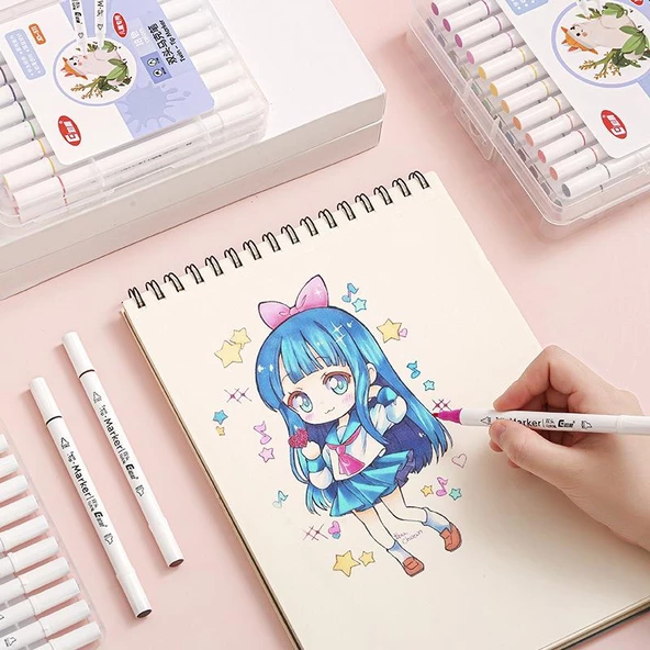 Valkyrie 48 Adet Slim Marker Kalem Seti - 3