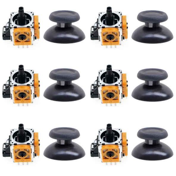 PS4 Analog Motor ve Topuz Seti 6+6 Playstation 4 Tamir PS4 Kol Analog Tamir Seti Yedek Parça