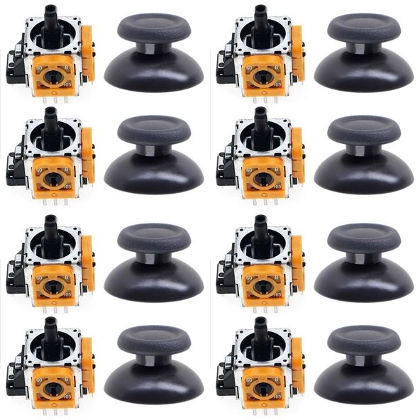 PS4 Analog Motor ve Topuz Seti 8+8 Playstation 4 Tamir PS4 Kol Analog Tamir Seti Yedek Parça ürün görseli 1