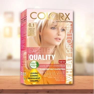 Colorx Saç Boyası Tekli Set - 0.1 PLATİN SARI ürün görseli 1