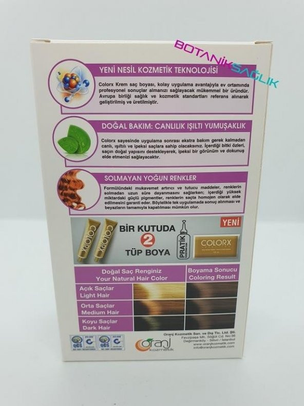 Colorx Saç Boyası İkili Set - 8.73 KARAMEL - 2