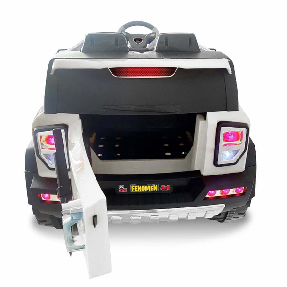 Akar 4x4 Fenomen 12V Çift Kişilik Uzaktan Kumandalı Akülü Araba Beyaz - 7
