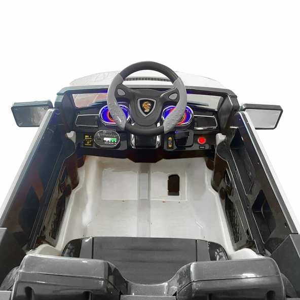 Akar 4x4 Fenomen 12V Çift Kişilik Uzaktan Kumandalı Akülü Araba Beyaz - 6