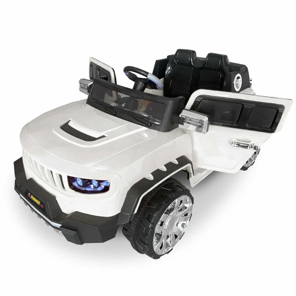Akar 4x4 Fenomen 12V Çift Kişilik Uzaktan Kumandalı Akülü Araba Beyaz - 4