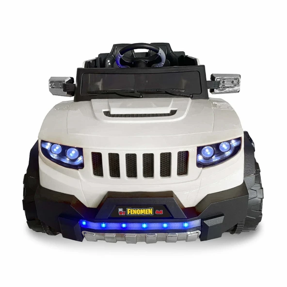 Akar 4x4 Fenomen 12V Çift Kişilik Uzaktan Kumandalı Akülü Araba Beyaz - 2