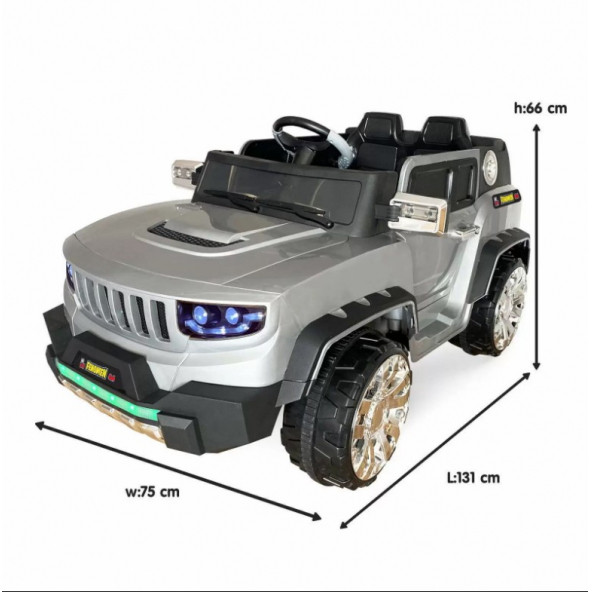 Akar Fenomen 4X4 12V Çift Kişilik Uzaktan Kumandalı Akülü Araba Kırmızı - 3