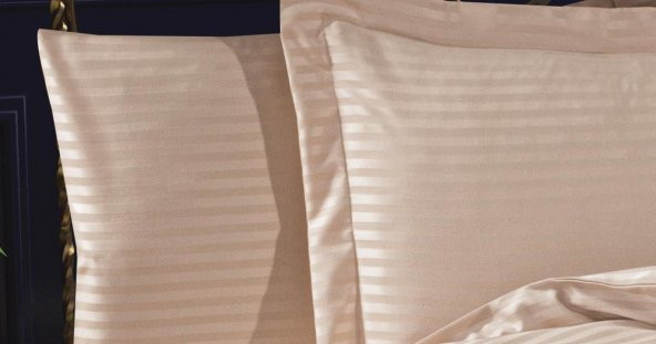 Finezza Bella Bambu Jakar Kumaş Bej Çift Kişilik Nevresim Takımı 6 Parça - 1178 - Resim 7