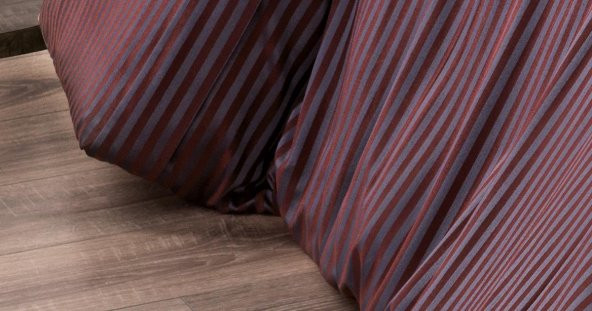 Finezza Bella Bambu Jakar Bordo Çift Kişilik Nevresim Takımı 6 Parça - 1180 - 4