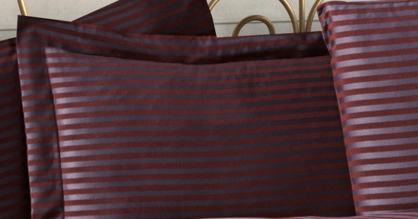 Finezza Bella Bambu Jakar Bordo Çift Kişilik Nevresim Takımı 6 Parça - 1180 - 7