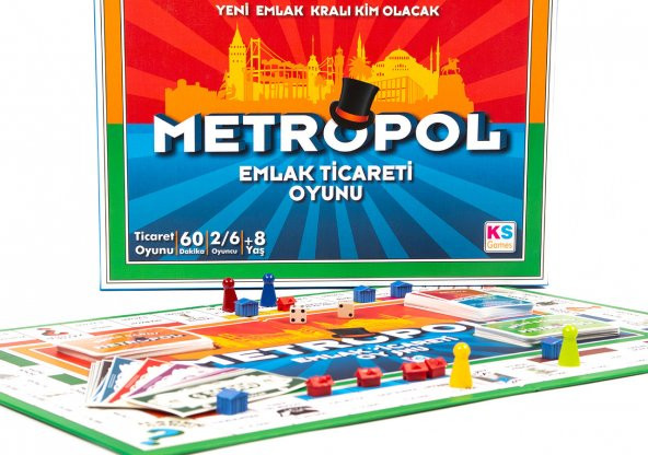 KS Game Metropol Emlak Ticaret Oyunu Monopoly Monopoli Yeni Model - Resim 4