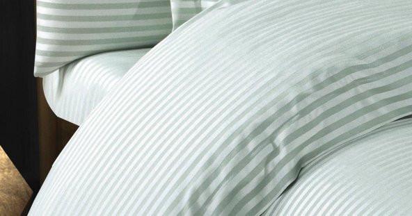 Finezza Bella Bambu Jakar Mint Yeşili Çift Kiş. Nevresim Takımı 6 Parça - 1182 - Resim 9