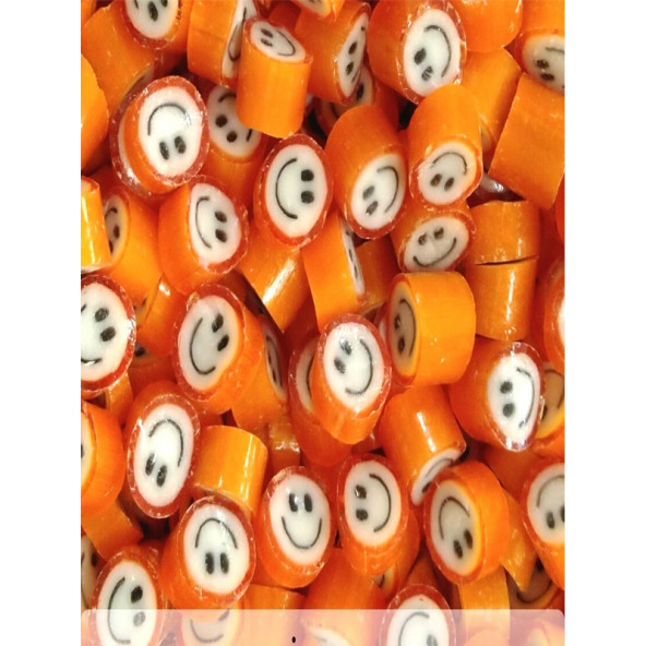 ŞEKERCİ YAŞAR Turuncu Gülenyüz Lolly Şeker 250 Gr. - 1