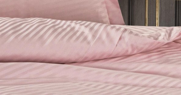 Finezza Bella Bambu Kumaş Pudra Çift Kişilik Nevresim Takımı 6 Parça - 1184 - 5