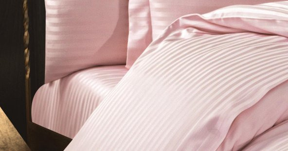 Finezza Bella Bambu Kumaş Pudra Çift Kişilik Nevresim Takımı 6 Parça - 1184 - 8