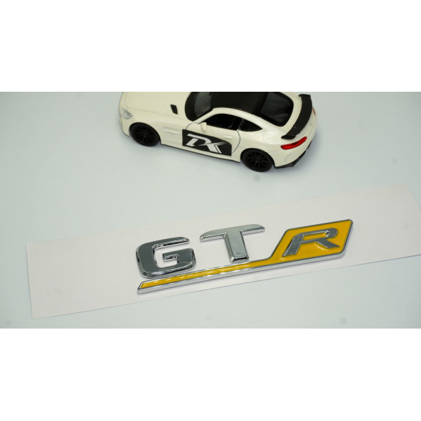 DK Benz GT R Krom Sarı Abs 3m 3d Bagaj Logo Amblem - 2