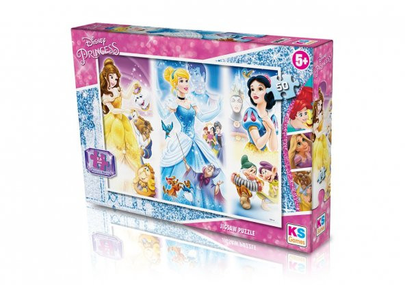 Disney Princess (Prensess) Kutulu Puzzle/Yapboz 50'parça