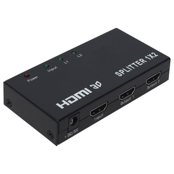 POWERMASTER PM-14217 1.4V 1080P 4KX2K 2 PORT HDMI SPLITTER DAĞITICI