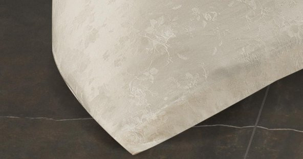 Finezza Rita Bambu Jakar Kumaş Krem Çift Kişilik Nevresim Takımı 6 Parça - 1185 - 2