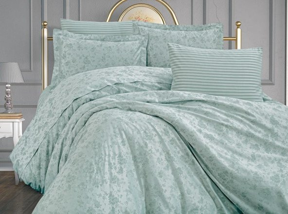 Finezza Rita Bambu Jakar Mint Yeşili Çift Kiş. Nevresim Takımı 6 Parça - 1187