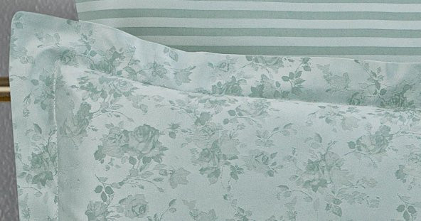 Finezza Rita Bambu Jakar Mint Yeşili Çift Kiş. Nevresim Takımı 6 Parça - 1187 - 5