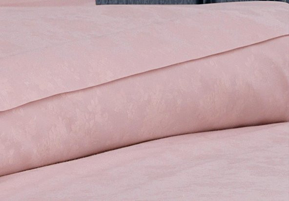 Finezza Rita Bambu Jakar Kumaş Pudra Çift Kişilik Nevresim Takımı 6 Parça - 1188 - Resim 5