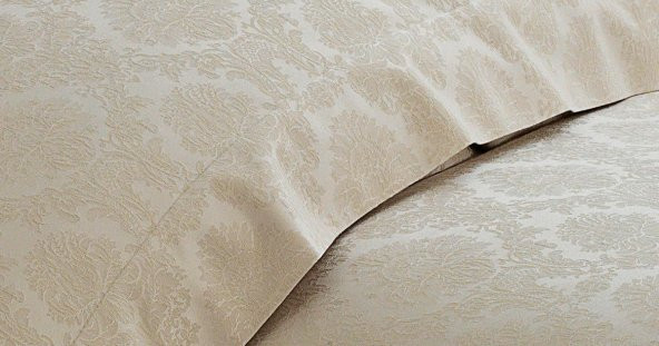 Finezza Monaco Bambu Jakar Kumaş Bej Çift Kiş. Nevresim Takımı 6 Parça - 1189 - Resim 4