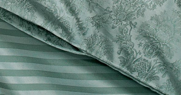 Finezza Monaco Bambu Jakar Mint Yeşili Çift Kiş. Nevresim Takımı 6 Parça - 1190 - 2