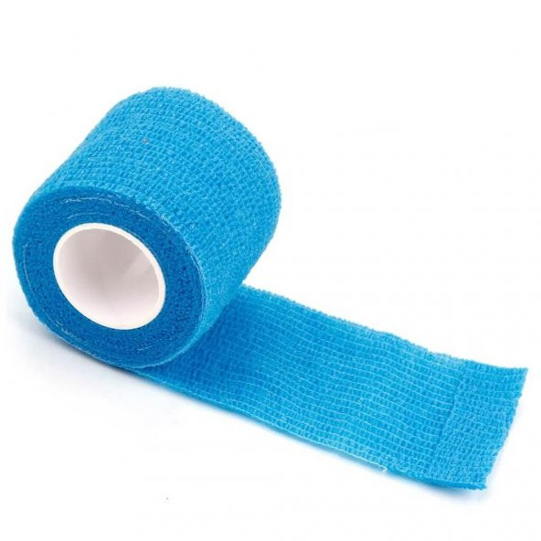 Elastik Kendinden Yapışkanlı Coban Bandaj Mavi Renkli 5 Cm - 2