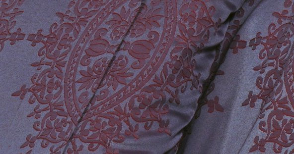 Finezza Tiara Bambu Jakar Kumaş Bordo Çift Kiş. Nevresim Takımı 6 Parça - 1194 - 2