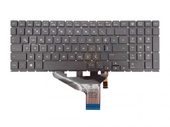 Hp Omen 15-dc, 15-dh Notebook Klavyesi - Siyah - TR - Ver.1 - Multi-Backlit
