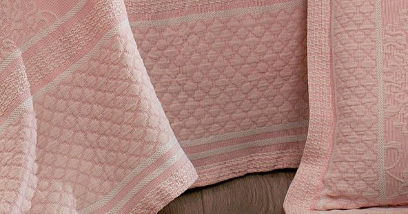 Finezza Pandora Jakar Nakışlı Pamuk Nevresimli Somon Gelin Seti 9 Parça - 1202 - Resim 8