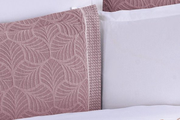 Finezza Freya Jakar Nakışlı Pamuk Nevresimli Bordo Gelin Seti 9 Parça - 1206 - Resim 7